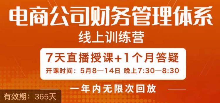 电商公司财务体系学习班，电商界既懂业务，又懂财务和经营管理的人不多，她是其中一人_免费分享网络创业,副业,信息差项目的老牌资源整合平台！金铲子项目