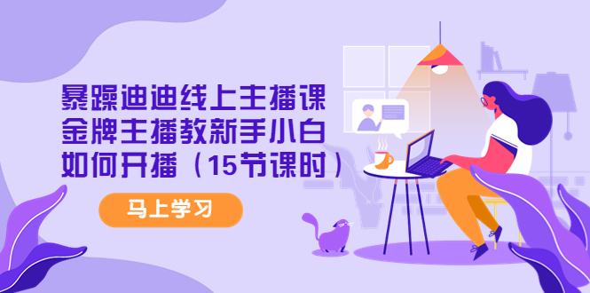 （4203期）暴躁迪迪线上主播课，金牌主播教新手小白如何开播（15节课时）_免费分享网络创业,副业,信息差项目的老牌资源整合平台！金铲子项目