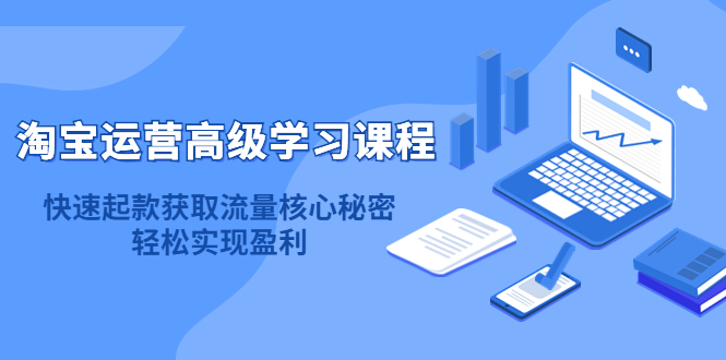 （4385期）淘宝运营高级学习课程：快速获取流量核心秘密，实现盈利_免费分享网络创业,副业,信息差项目的老牌资源整合平台！金铲子项目