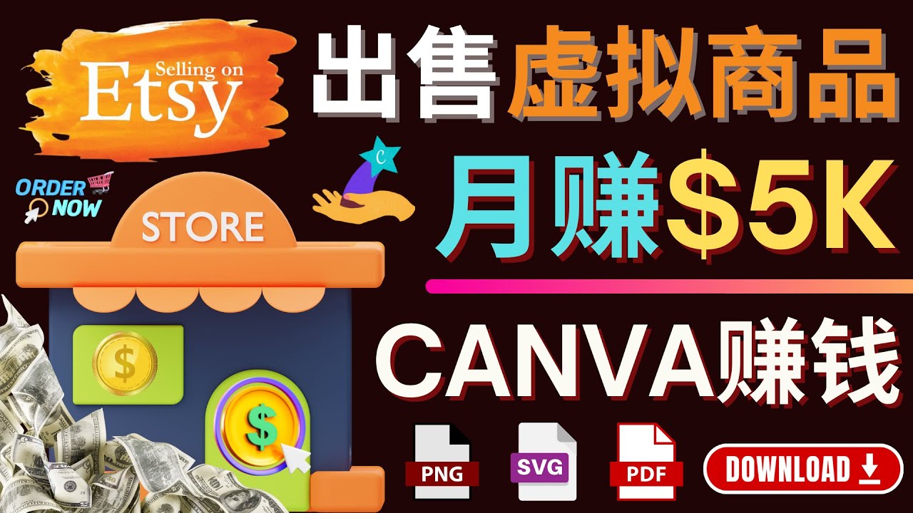 （4243期）通过Etsy出售Canva模板，操作简单，高，美元_免费分享网络创业,副业,信息差项目的老牌资源整合平台！金铲子项目