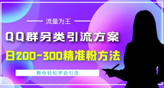 价值888的QQ群另类引流方案，半自动操作~300精准粉方法【视频教程】_免费分享网络创业,副业,信息差项目的老牌资源整合平台！金铲子项目