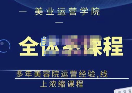 郑芳老师·网红美容院全套营销落地课程，多年美容院运营经验，线上浓缩课程_免费分享网络创业,副业,信息差项目的老牌资源整合平台！金铲子项目