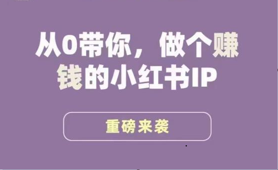 小红书运营大宝典，从0带你做个赚钱的小红书IP_免费分享网络创业,副业,信息差项目的老牌资源整合平台！金铲子项目