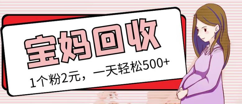 最新小红书母婴号宝妈粉回收项目，1个粉2元，一天案例分享【粉丝包回收】_免费分享网络创业,副业,信息差项目的老牌资源整合平台！金铲子项目