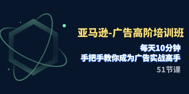 亚马逊-广告高阶培训班，分钟，手把手教你成为广告实战高手（51节）_免费分享网络创业,副业,信息差项目的老牌资源整合平台！金铲子项目