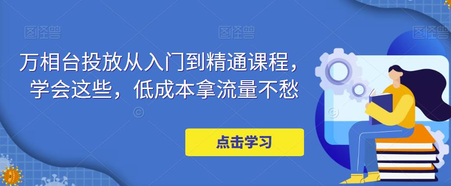 （4920期）万相台投放·新手到精通课程，学会这些，拿流量不愁_免费分享网络创业,副业,信息差项目的老牌资源整合平台！金铲子项目
