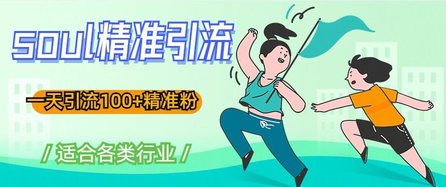 soul精准引流系列课程，一天引流精准粉，适合各类行业_免费分享网络创业,副业,信息差项目的老牌资源整合平台！金铲子项目
