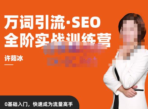 许茹冰·万词引流-SEO全阶实战训练营，0基础入门，快速成为流量高手_免费分享网络创业,副业,信息差项目的老牌资源整合平台！金铲子项目