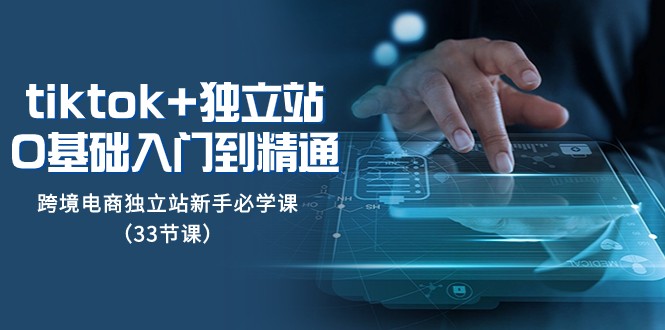 Tiktok独立站从0基础入门到精通，跨境电商独立站新手必学课（33节课）_免费分享网络创业,副业,信息差项目的老牌资源整合平台！金铲子项目