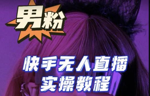 【男粉落地项目】零基础玩转男粉快手无人直播，2023快手无人直播实操教程_免费分享网络创业,副业,信息差项目的老牌资源整合平台！金铲子项目