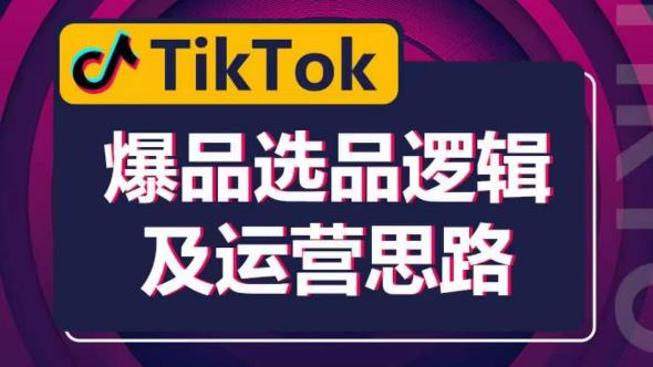 TikTok爆品选品逻辑及运营思路：解决网络环境快速入门TikTok_免费分享网络创业,副业,信息差项目的老牌资源整合平台！金铲子项目