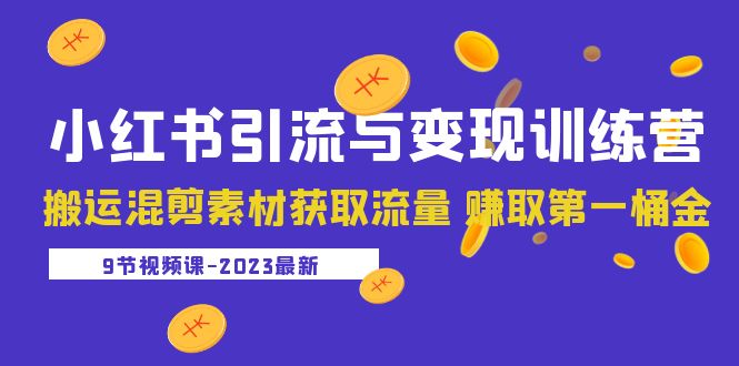 （5546期）2023小红书引流与训练营：搬运混剪素材获取流量赚取第一桶金（9节课）_免费分享网络创业,副业,信息差项目的老牌资源整合平台！金铲子项目