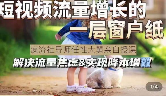 任性大舅·宠物行业短视频运营课(不讲废话)，短视频流量增长的一层窗户纸，解决流量焦虑&实现降本增效_免费分享网络创业,副业,信息差项目的老牌资源整合平台！金铲子项目