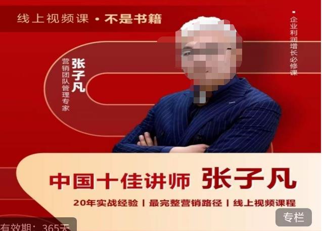 张子凡·20年实战经验，揭秘营销背后的底层逻辑，突破思维局限，从根本上破解营销难题_免费分享网络创业,副业,信息差项目的老牌资源整合平台！金铲子项目