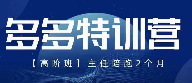 纪主任·5月最新多多特训营高阶班，玩法落地实操，多多全掌握_免费分享网络创业,副业,信息差项目的老牌资源整合平台！金铲子项目