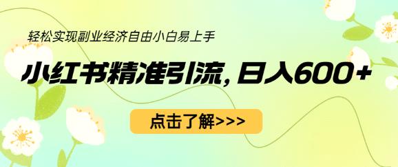 小红书精准引流，小白，实现副业经济自由（教程1153G资源）_免费分享网络创业,副业,信息差项目的老牌资源整合平台！金铲子项目