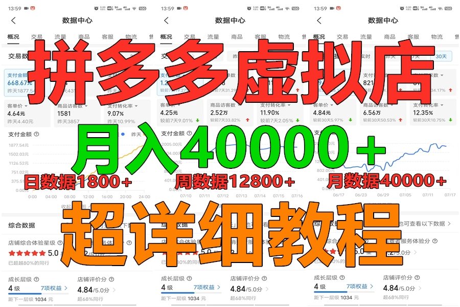 拼多多虚拟电商训练营0，全网最详细，你做你也行，暴利稳定长久_免费分享网络创业,副业,信息差项目的老牌资源整合平台！金铲子项目