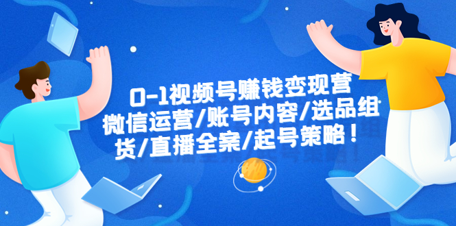 （6340期）0-1视频号赚钱营：微信运营-账号内容-选品组货-直播全案-起号策略_免费分享网络创业,副业,信息差项目的老牌资源整合平台！金铲子项目