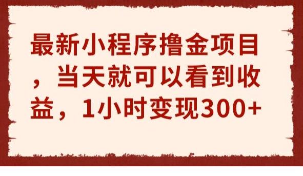 最新小程序撸金项目，就可以看到，1小时【揭秘】_免费分享网络创业,副业,信息差项目的老牌资源整合平台！金铲子项目