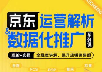 京东运营解析与数据化推广系列课，全维度讲解京东运营逻辑数据化推广提升店铺销售额_免费分享网络创业,副业,信息差项目的老牌资源整合平台！金铲子项目