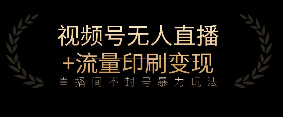 全网首发视频号不封号无人直播暴利玩法流量印刷机，【揭秘】_免费分享网络创业,副业,信息差项目的老牌资源整合平台！金铲子项目