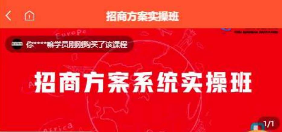 【一度招商】招商方案系统实操班价值1980元_免费分享网络创业,副业,信息差项目的老牌资源整合平台！金铲子项目