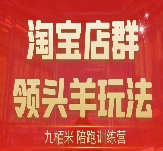 九栢米-淘宝店群领头羊玩法，教你整个淘宝店群领头羊玩法以及精细化/终极蓝海/尾销等内容_免费分享网络创业,副业,信息差项目的老牌资源整合平台！金铲子项目