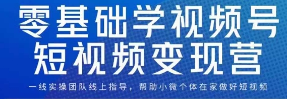 0基础学视频号短视频，适合新人学习的短视频课_免费分享网络创业,副业,信息差项目的老牌资源整合平台！金铲子项目