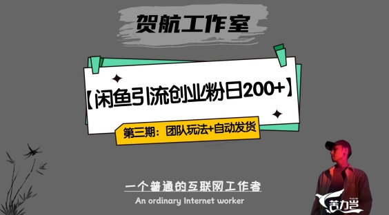 第三期：暴力引流，无脑搬运，闲鱼创业粉引流，更新全自动发货的团队闭环模式【揭秘】_免费分享网络创业,副业,信息差项目的老牌资源整合平台！金铲子项目