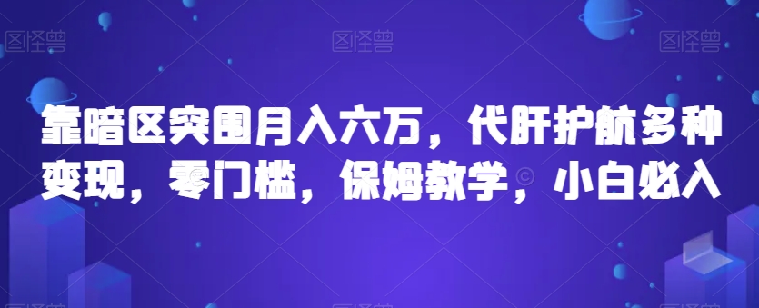 靠暗区突围六万，代肝护航多种，零门槛，保姆教学，小白必入【揭秘】_免费分享网络创业,副业,信息差项目的老牌资源整合平台！金铲子项目