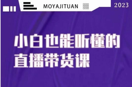 大威本威·能听懂的直播带货课，小白也能听懂，20节完整_免费分享网络创业,副业,信息差项目的老牌资源整合平台！金铲子项目