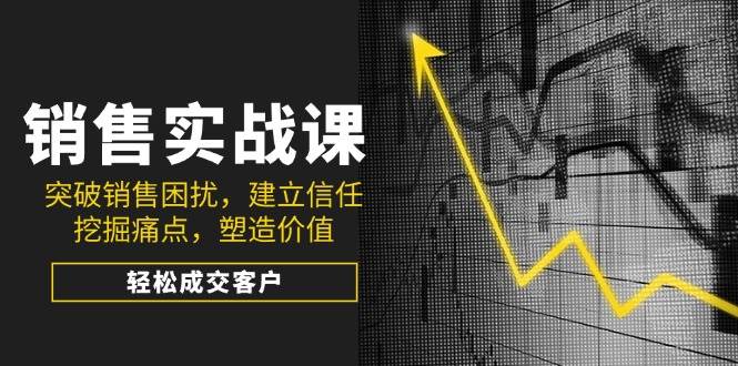 销售实战课，突破销售困扰，建立信任，挖掘痛点，塑造价值，成交客户_免费分享网络创业,副业,信息差项目的老牌资源整合平台！金铲子项目