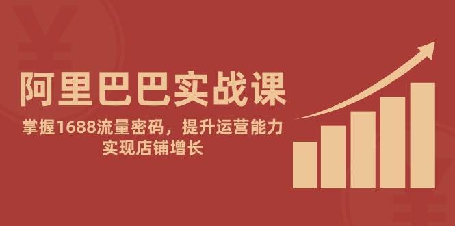 阿里巴巴实战课：掌握1688流量密码，提升运营能力，实现店铺增长_免费分享网络创业,副业,信息差项目的老牌资源整合平台！金铲子项目