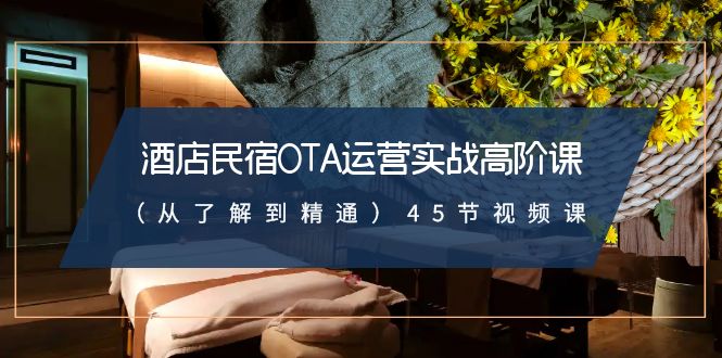 （8926期）酒店民宿-OTA运营实战高阶课（从了解到精通）45节视频课_免费分享网络创业,副业,信息差项目的老牌资源整合平台！金铲子项目