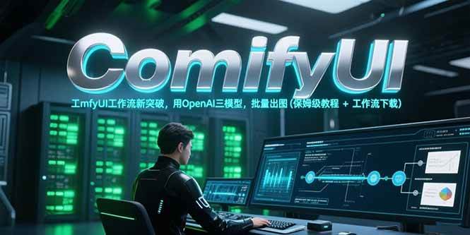 ComfyUI工作流新突破，用OpenAI三模型，批量出图(保姆级教程工作流下载)_免费分享网络创业,副业,信息差项目的老牌资源整合平台！金铲子项目