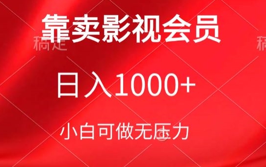 靠卖影视会员落地保姆级教程，新手可学_免费分享网络创业,副业,信息差项目的老牌资源整合平台！金铲子项目