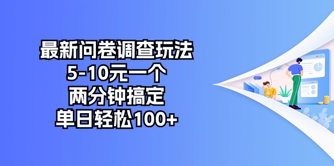 （10606期）最新问卷调查玩法，5-10元一个，两分钟搞定，单日_免费分享网络创业,副业,信息差项目的老牌资源整合平台！金铲子项目