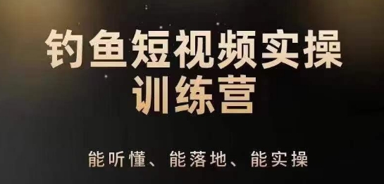 0基础学习钓鱼短视频系统运营实操技巧，钓鱼再到系统性讲解定位ip策划技巧_免费分享网络创业,副业,信息差项目的老牌资源整合平台！金铲子项目