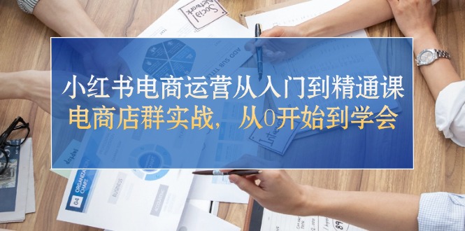 （10937期）小红书电商运营从入门到精通课，电商店群实战，从0开始到学会_免费分享网络创业,副业,信息差项目的老牌资源整合平台！金铲子项目