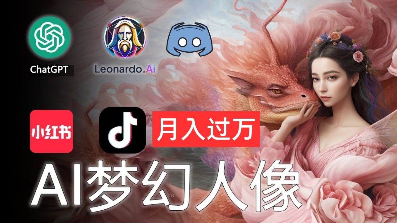 （11575期）AI摄影梦幻人像：零基础也能的秘密_免费分享网络创业,副业,信息差项目的老牌资源整合平台！金铲子项目