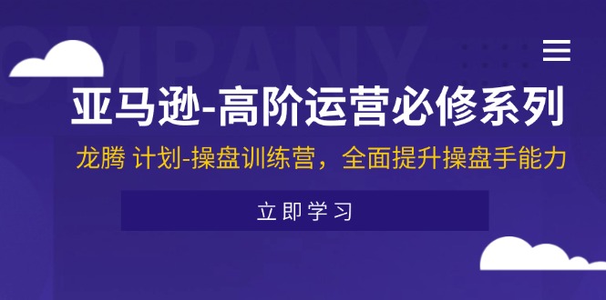 （11625期）亚马逊-高阶运营必修系列，龙腾计划-操盘训练营，全面提升操盘手能力_免费分享网络创业,副业,信息差项目的老牌资源整合平台！金铲子项目