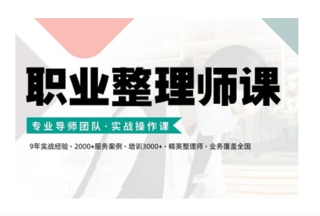 职业整理师培训(新版)，实战操作课_免费分享网络创业,副业,信息差项目的老牌资源整合平台！金铲子项目