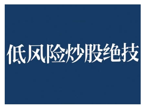 2024低风险股票实操营，低风险，高回报_免费分享网络创业,副业,信息差项目的老牌资源整合平台！金铲子项目