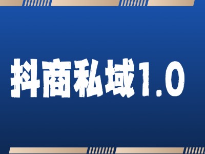 抖商服务私域1.0，抖音引流获客详细教学_免费分享网络创业,副业,信息差项目的老牌资源整合平台！金铲子项目