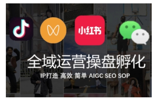 全域运营操盘(抖音私域小红书)，IP打造高效简单_免费分享网络创业,副业,信息差项目的老牌资源整合平台！金铲子项目