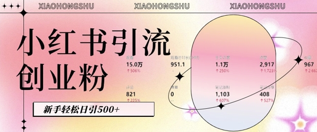 小红书私域引流无脑操作法：AI生成内容，粉丝自动转化，新手日引创业粉_免费分享网络创业,副业,信息差项目的老牌资源整合平台！金铲子项目