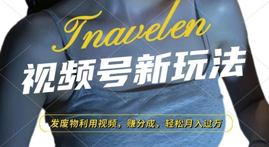 视频号新玩法，废物利用视频，撸分成，过W_免费分享网络创业,副业,信息差项目的老牌资源整合平台！金铲子项目