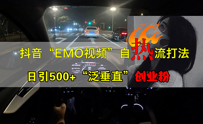 （13029期）抖音EMO视频自热打法，日引“泛垂直”创业粉_免费分享网络创业,副业,信息差项目的老牌资源整合平台！金铲子项目