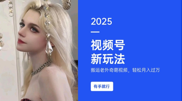 搬运老外奇葩视频，撸视频号分成计划，每天只需一小时，新手小白过W_免费分享网络创业,副业,信息差项目的老牌资源整合平台！金铲子项目