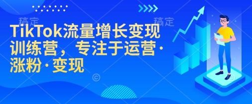 TikTok流量增长训练营，专注于运营·涨粉·_免费分享网络创业,副业,信息差项目的老牌资源整合平台！金铲子项目